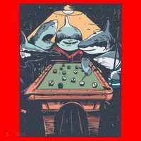 Sharks Billiard Santa Hat thumb 1