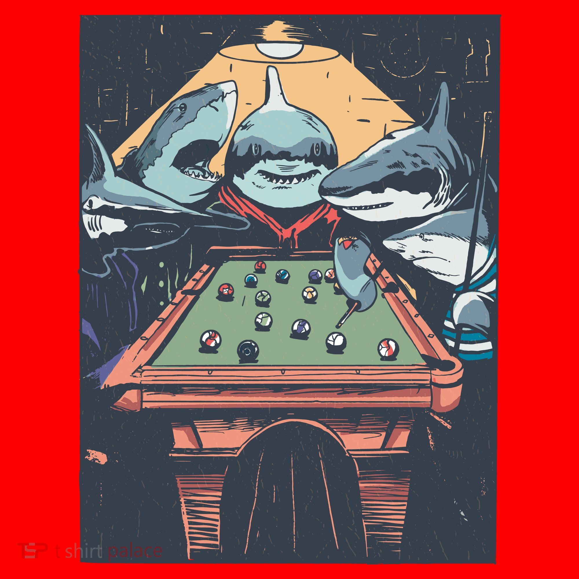 Sharks Billiard Santa Hat