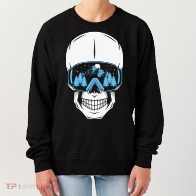 Ski Boarding Skull Women's Sweatshirt