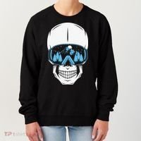 Ski Boarding Skull Women's Sweatshirt thumb 0