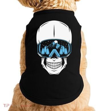 Ski Boarding Skull Doggie Tank
