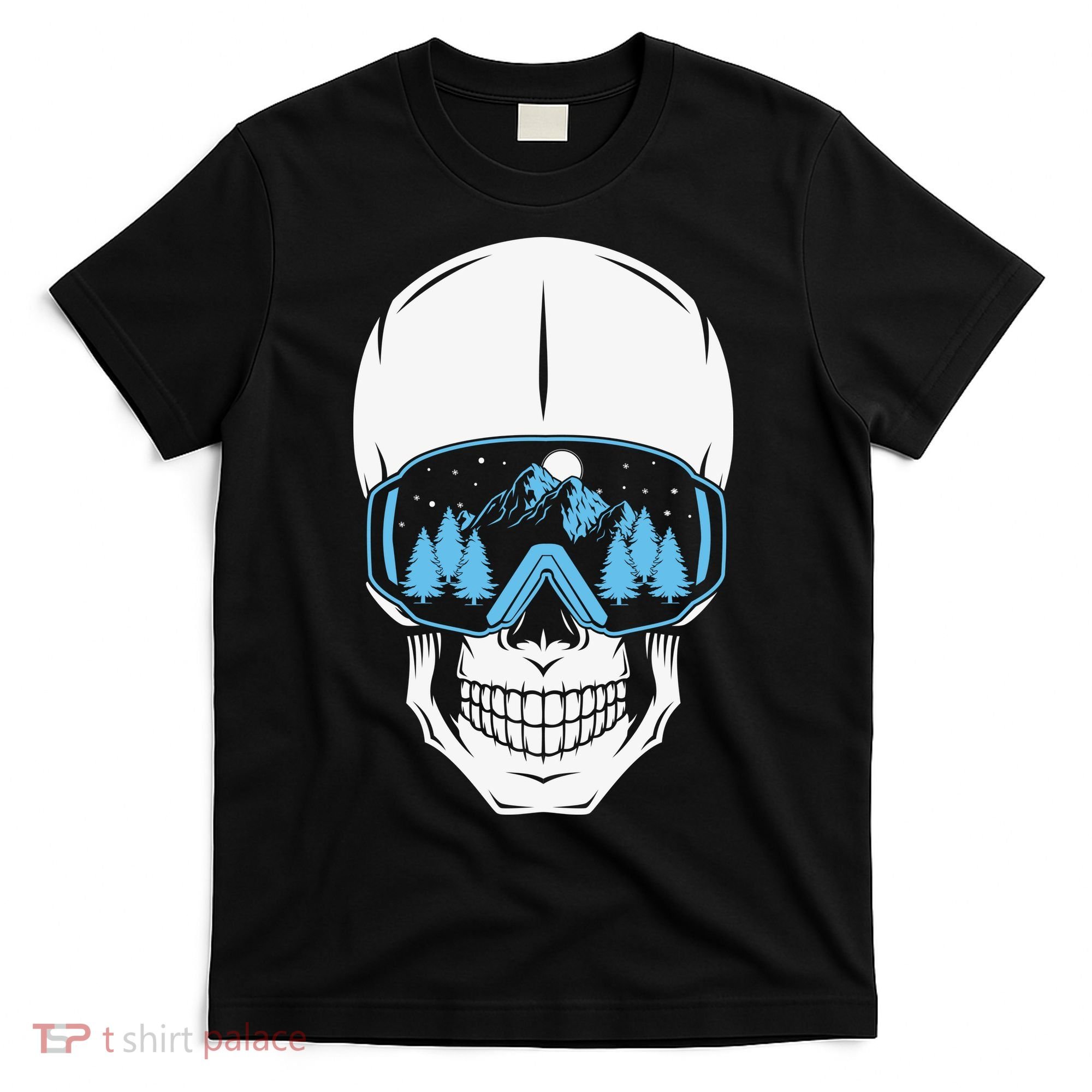 Ski Boarding Skull T-Shirt