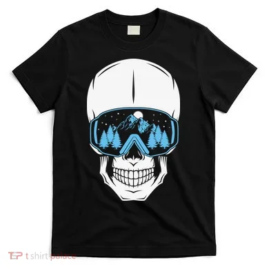Ski Boarding Skull T-Shirt
