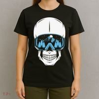 Ski Boarding Skull T-Shirt thumb 4
