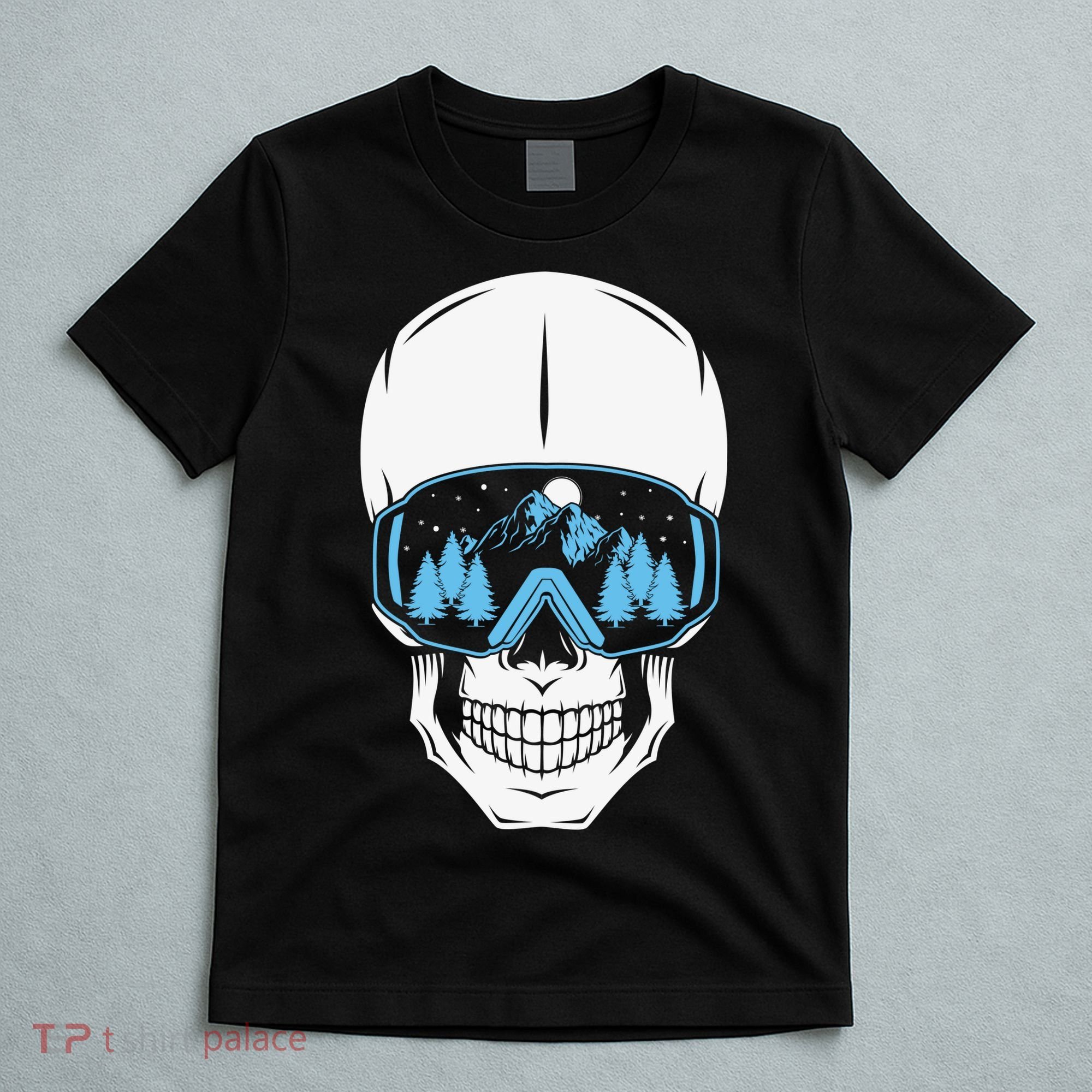Ski Boarding Skull T-Shirt