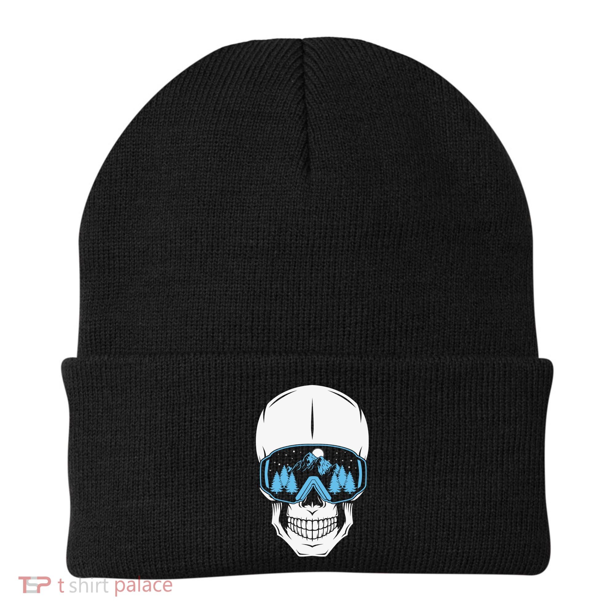 Ski Boarding Skull Beanie