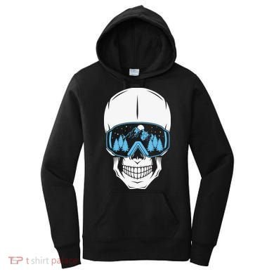 Ski Boarding Skull Women's Hoodie