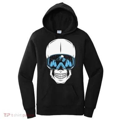 Ski Boarding Skull Women's Hoodie