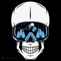 Ski Boarding Skull Women's Hoodie thumb 2