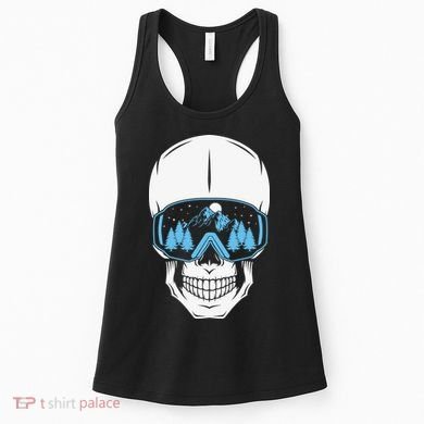 Ski Boarding Skull Women's Tank Top