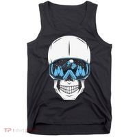 Ski Boarding Skull Tank Top thumb 0