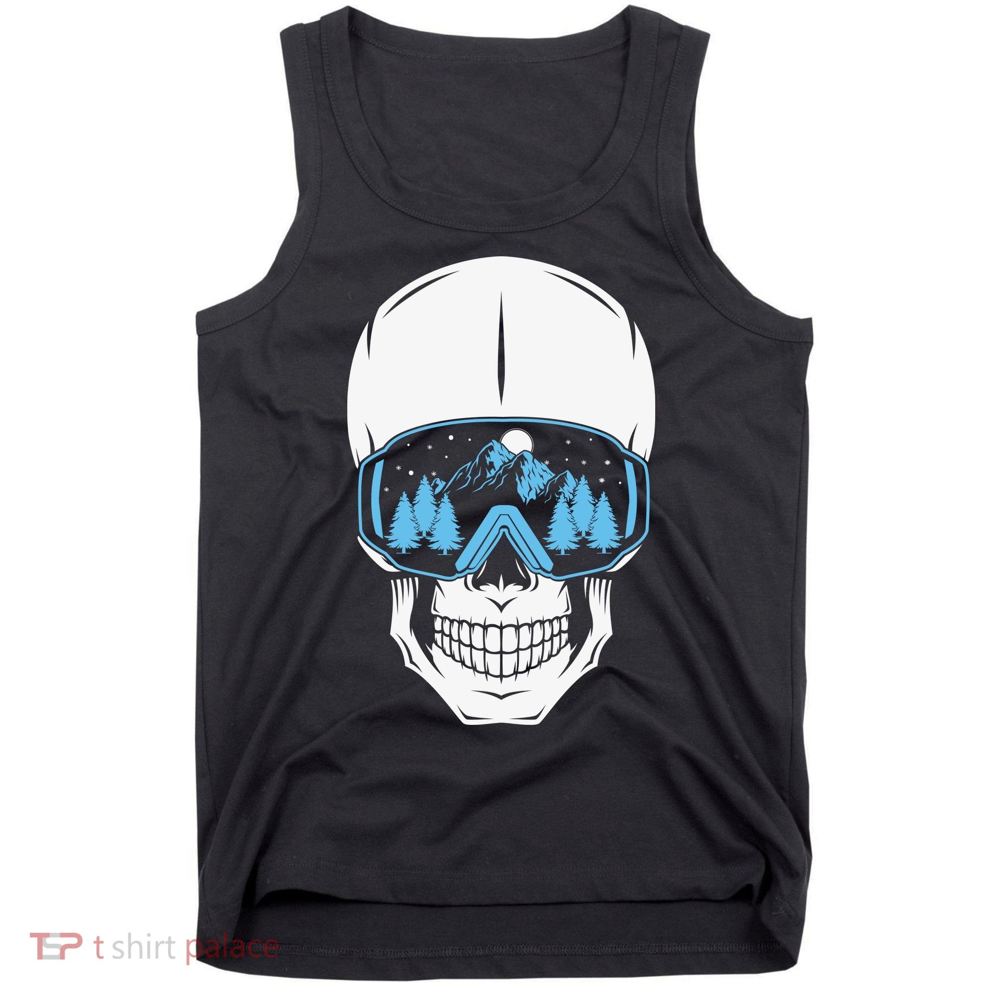 Ski Boarding Skull Tank Top