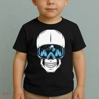 Ski Boarding Skull Toddler T-Shirt thumb 2