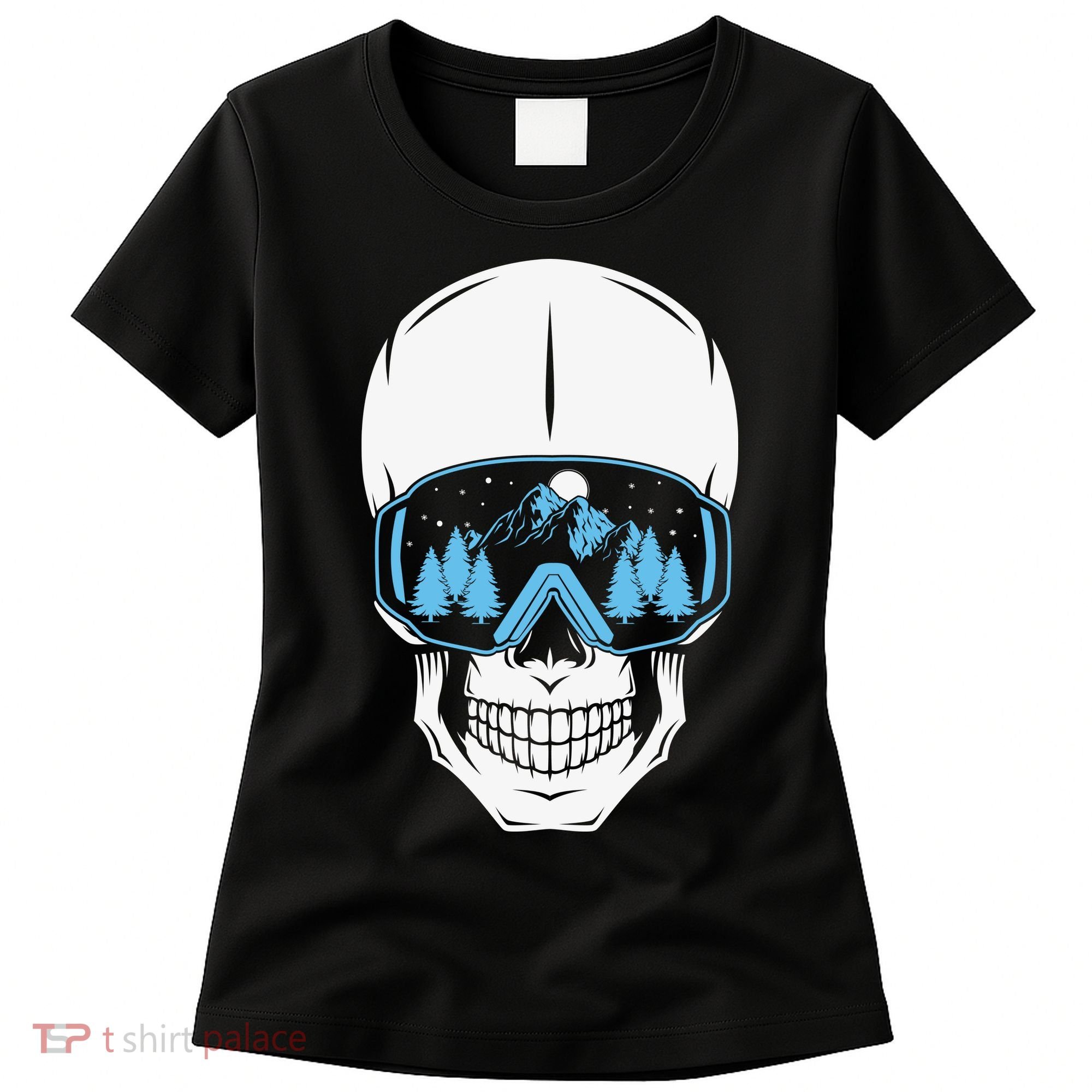 Ski Boarding Skull Women's T-Shirt