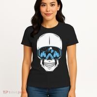Ski Boarding Skull Women's T-Shirt thumb 4