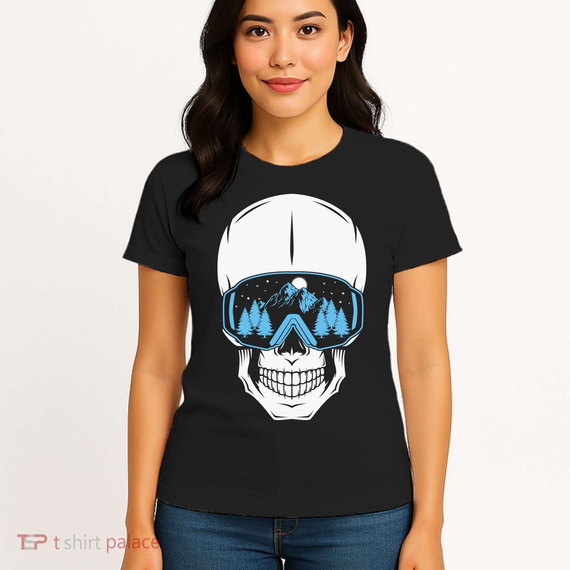 Ski Boarding Skull Women's T-Shirt