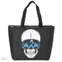 Ski Boarding Skull Tote Bag thumb 0
