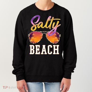 Salty Beach Sunset Vintage Glasses Women's Sweatshirt