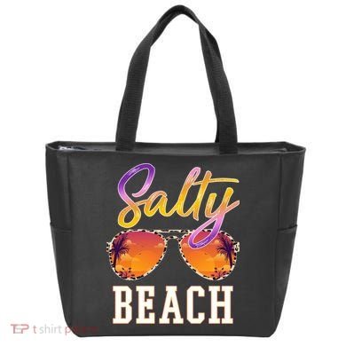 Salty Beach Sunset Vintage Glasses Tote Bag