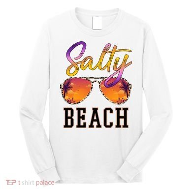 Salty Beach Sunset Vintage Glasses Long Sleeve Shirt