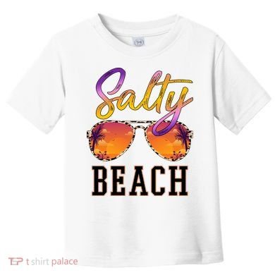 Salty Beach Sunset Vintage Glasses Toddler T-Shirt