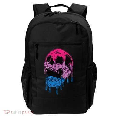 Subtle Bisexual Skull Bi Pride Flag Bisexuality Backpack