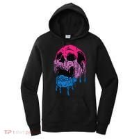 Subtle Bisexual Skull Bi Pride Flag Bisexuality Women's Hoodie thumb 0