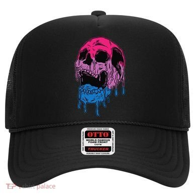 Subtle Bisexual Skull Bi Pride Flag Bisexuality Hat