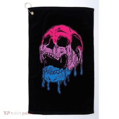 Subtle Bisexual Skull Bi Pride Flag Bisexuality Golf Towel