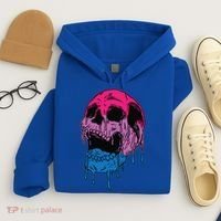 Subtle Bisexual Skull Bi Pride Flag Bisexuality Hoodie thumb 4