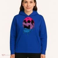 Subtle Bisexual Skull Bi Pride Flag Bisexuality Hoodie thumb 5
