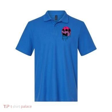 Subtle Bisexual Skull Bi Pride Flag Bisexuality Polo