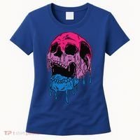 Subtle Bisexual Skull Bi Pride Flag Bisexuality Women's T-Shirt thumb 0