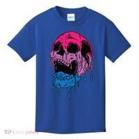 Subtle Bisexual Skull Bi Pride Flag Bisexuality Kids T-Shirt thumb 0