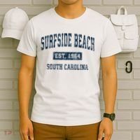 Surfside Beach South Carolina Sc Vintage Sports T-Shirt thumb 6