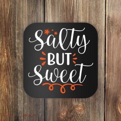 Salty But Sweet Summer Beach Coaster