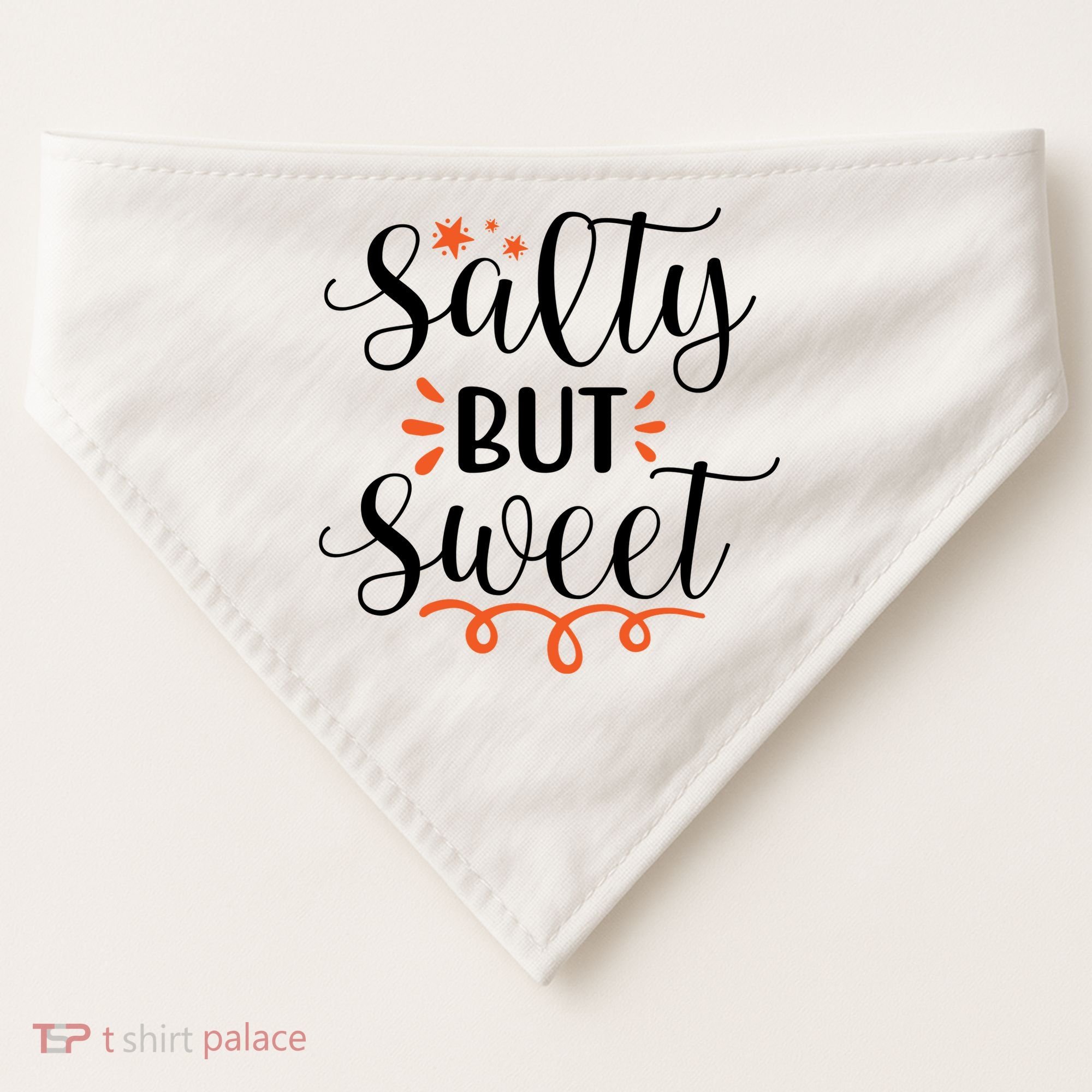 Salty But Sweet Summer Beach USA-Made Doggie Bandana