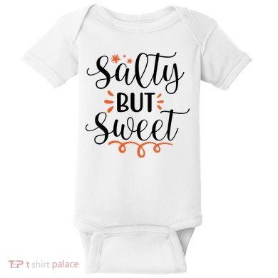 Salty But Sweet Summer Beach Baby Bodysuit