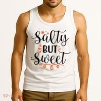Salty But Sweet Summer Beach Tank Top thumb 3