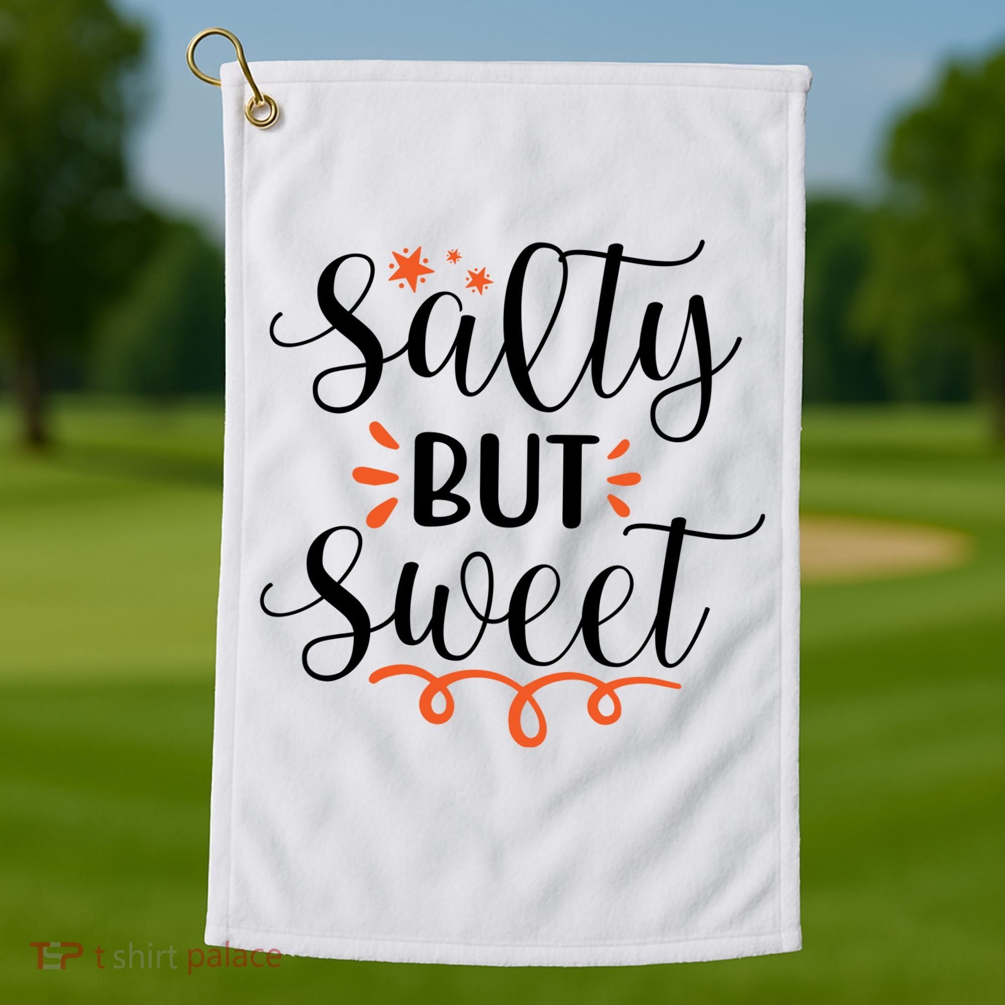 Salty But Sweet Summer Beach Golf Towel