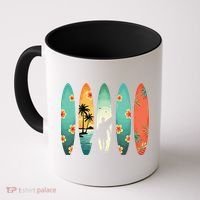 Surfer Beach Surfing Hawaiian Surfboarder Funny Surf Coffee Mug thumb 0