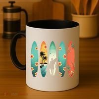 Surfer Beach Surfing Hawaiian Surfboarder Funny Surf Coffee Mug thumb 4