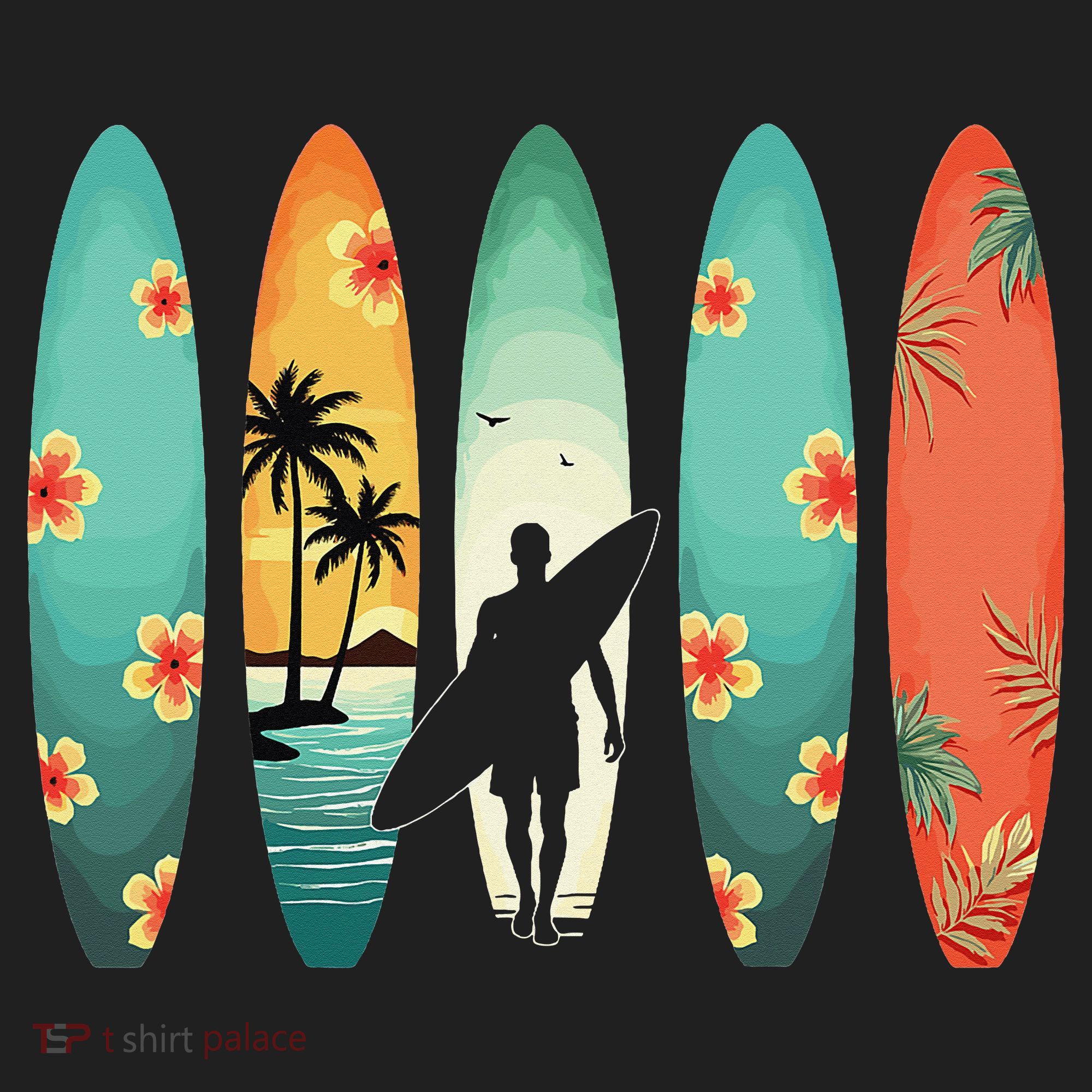 Surfer Beach Surfing Hawaiian Surfboarder Funny Surf Beanie