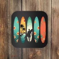 Surfer Beach Surfing Hawaiian Surfboarder Funny Surf Coaster thumb 0