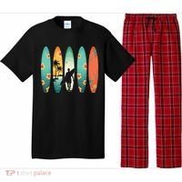 Surfer Beach Surfing Hawaiian Surfboarder Funny Surf Pajama Set thumb 0
