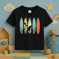 Surfer Beach Surfing Hawaiian Surfboarder Funny Surf Toddler T-Shirt thumb 3