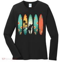 Surfer Beach Surfing Hawaiian Surfboarder Funny Surf Women's Long Sleeve Shirt thumb 0