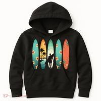 Surfer Beach Surfing Hawaiian Surfboarder Funny Surf Kids Hoodie thumb 0