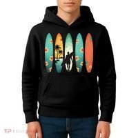 Surfer Beach Surfing Hawaiian Surfboarder Funny Surf Kids Hoodie thumb 4