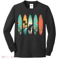 Surfer Beach Surfing Hawaiian Surfboarder Funny Surf Kids Long Sleeve Shirt thumb 0
